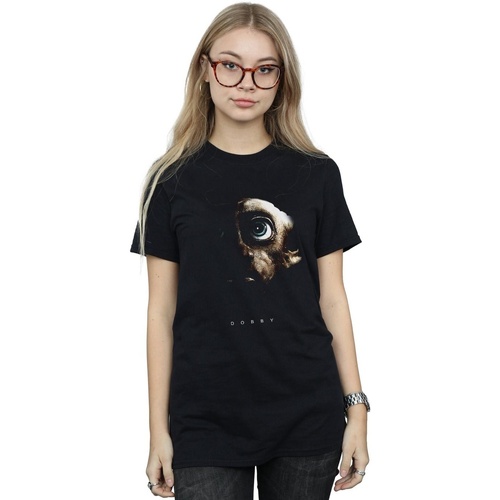 Vêtements Femme T-shirts manches longues Harry Potter Dobby Portrait Noir