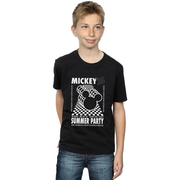 Vêtements Garçon T-shirts manches courtes Disney Mickey Mouse Summer Party Noir