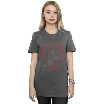 Vêtements Femme T-shirts manches longues Harry Potter Gryffindor Lion Crest Multicolore