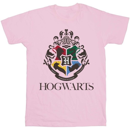 Vêtements Femme T-shirts manches longues Harry Potter Hogwarts Crest Rouge