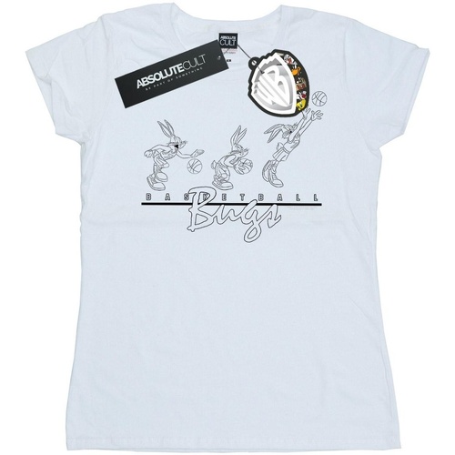 Vêtements Femme T-shirts manches longues Dessins Animés Basketball Bugs Blanc