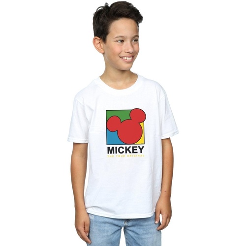 Vêtements Garçon T-shirts manches courtes Disney Mickey Mouse True 90s Blanc