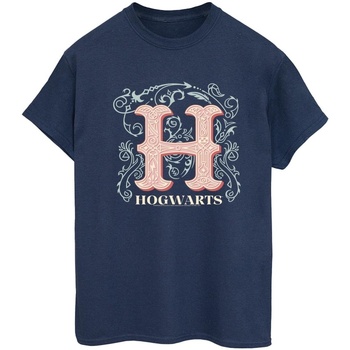 Vêtements Femme T-shirts manches longues Harry Potter Flowers H Bleu
