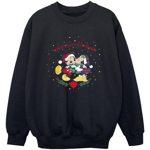 Vêtements Garçon Sweats Disney Mickey Mouse Mickey Minnie Christmas Noir
