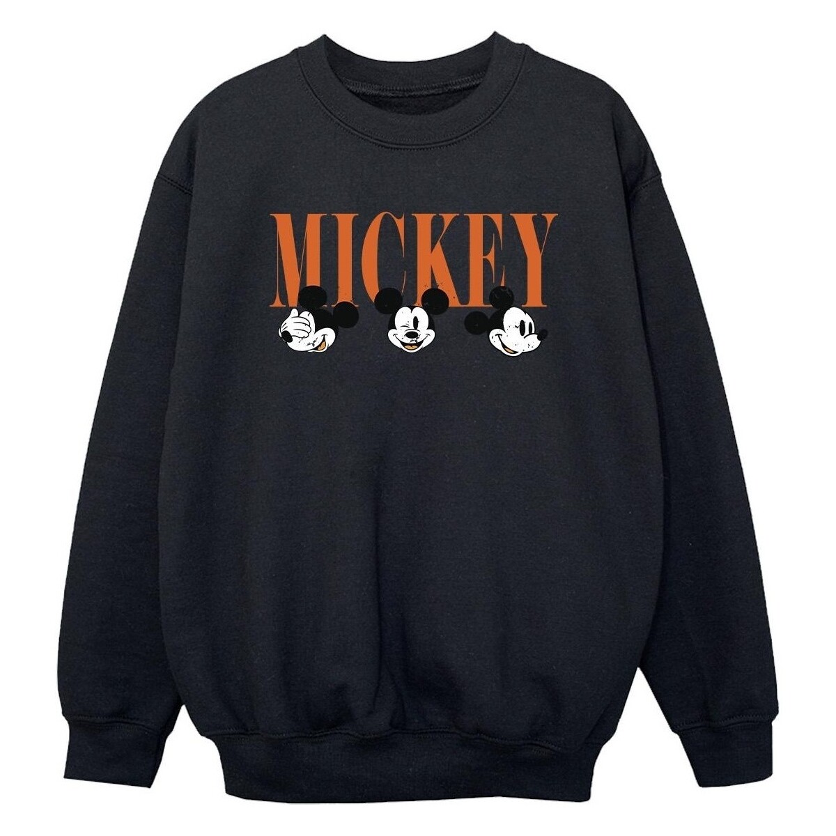 Vêtements Garçon Sweats Disney Mickey Mouse Faces Noir