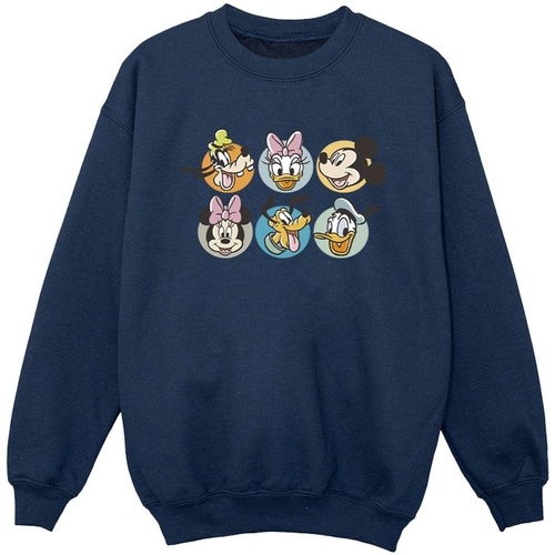 Vêtements Garçon Sweats Disney Mickey Mouse And Friends Faces Bleu