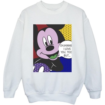 Vêtements Garçon Sweats Disney Mickey Mouse Oh Minnie Pop Art Blanc