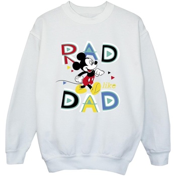 Vêtements Garçon Sweats Disney Mickey Mouse Rad Dad Blanc