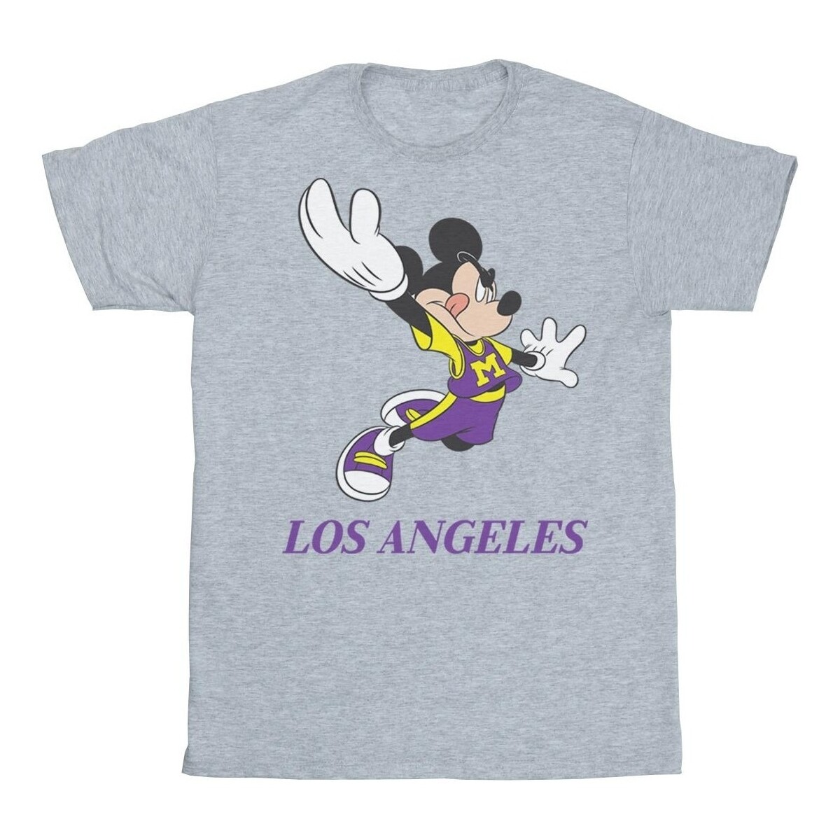 Vêtements Garçon T-shirts manches courtes Disney Mickey Mouse Los Angeles Gris