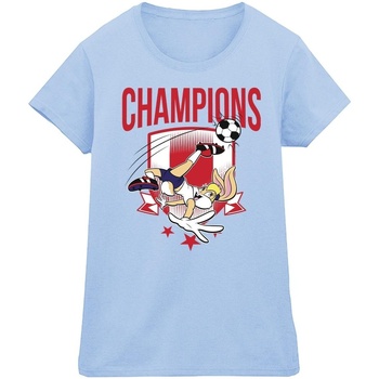 Vêtements Femme T-shirts manches longues Dessins Animés Lola Football Champions Bleu
