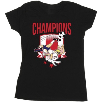 Vêtements Femme T-shirts manches longues Dessins Animés Lola Football Champions Noir