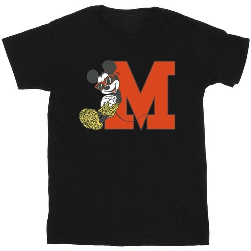 Vêtements Garçon T-shirts manches courtes Disney Mickey Mouse Leopard Trousers Noir