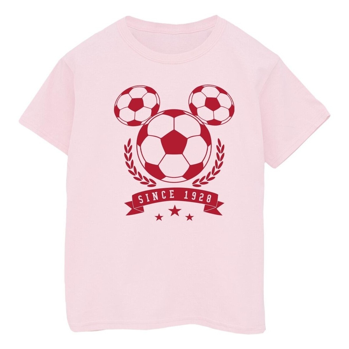 Vêtements Garçon T-shirts manches courtes Disney Mickey Football Head Rouge