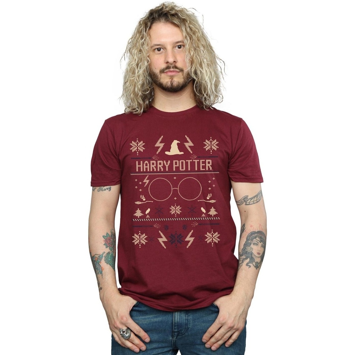 Vêtements Homme T-shirts colour-block manches longues Harry Potter  Multicolore