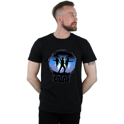 Vêtements Homme T-shirts manches longues Harry Potter Attack Silhouette Noir