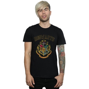 Vêtements Homme T-shirts manches longues Harry Potter Varsity Style Crest Noir