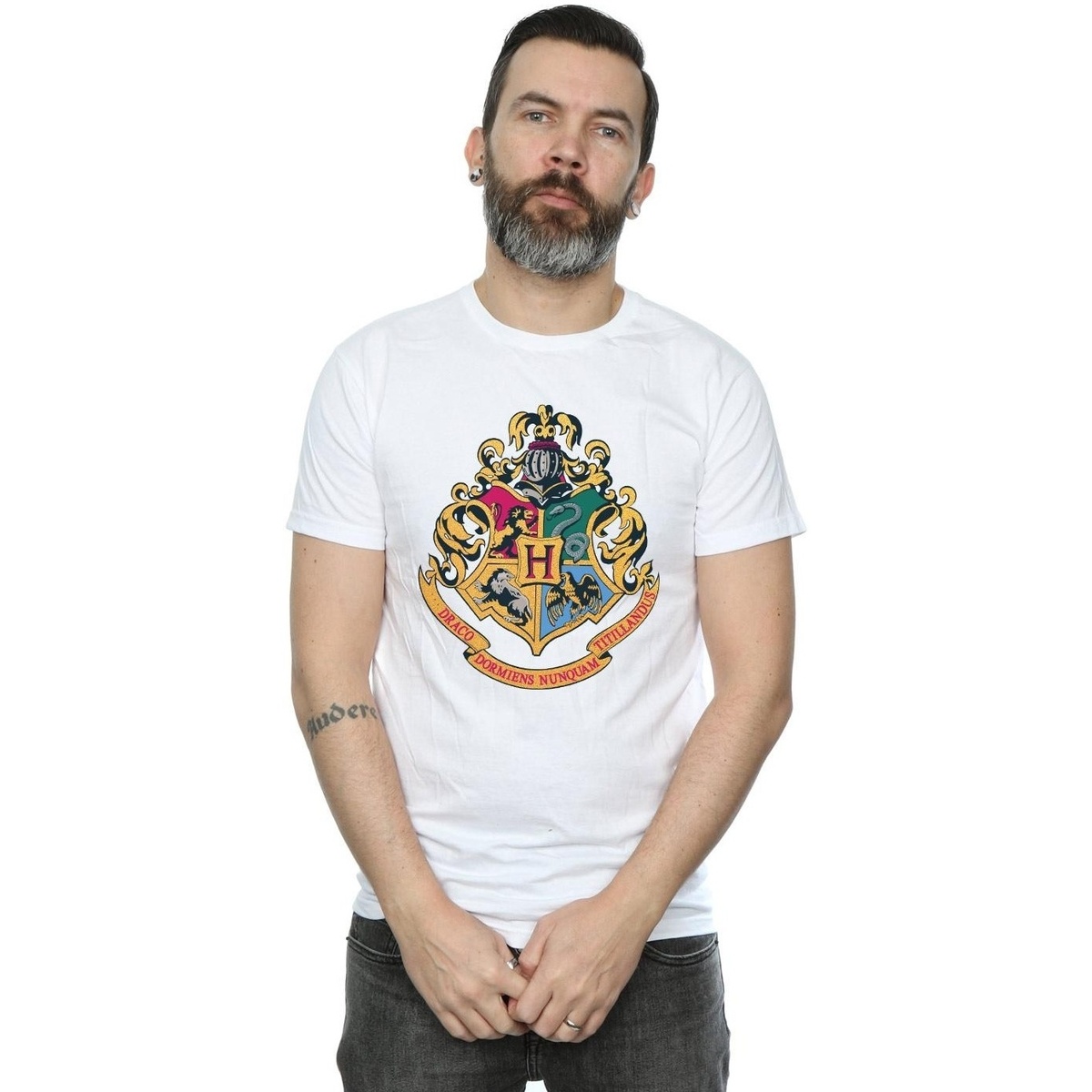 Vêtements Homme T-shirts med manches longues Harry Potter  Blanc
