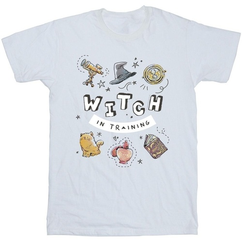 Vêtements Homme T-shirts manches longues Harry Potter Witch In Training Blanc