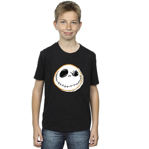 Vêtements Garçon T-shirts manches courtes Disney The Nightmare Before Christmas Jack Face Noir