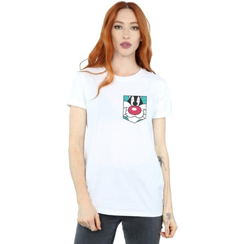 Vêtements Femme T-shirts manches longues Dessins Animés sous 30 jours Blanc
