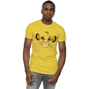 Vêtements Homme T-shirts manches longues Disney The Lion King Simba Face Multicolore