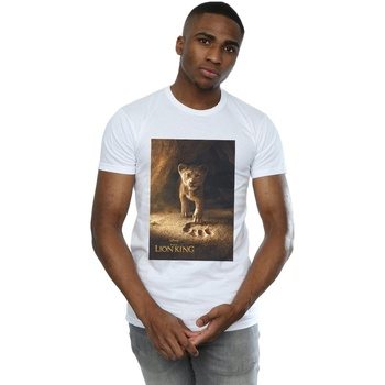 Vêtements Homme T-shirts manches longues Disney The Lion King Movie Simba Poster Blanc