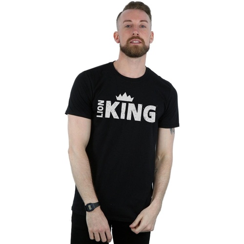 Vêtements Homme T-shirts manches longues Disney The Lion King Movie Crown Noir