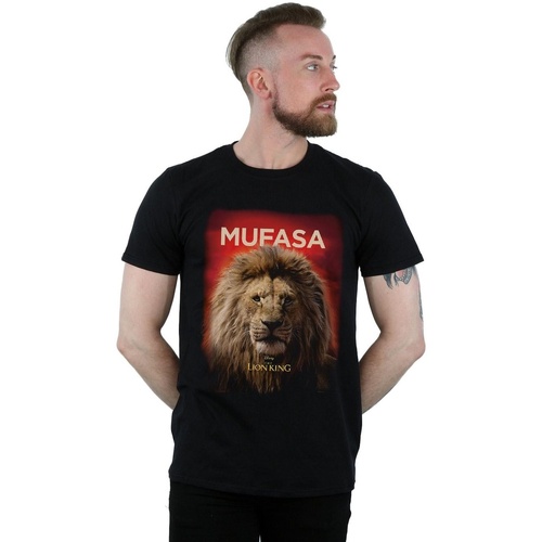 Vêtements Homme T-shirts manches longues Disney The Lion King Movie Mufasa Poster Noir