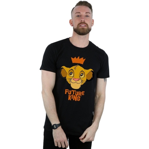 Vêtements Homme T-shirts manches longues Disney The Lion King Simba Future King Noir