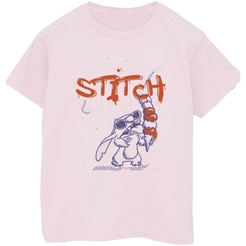 Vêtements Homme T-shirts manches longues Disney Lilo & Stitch Ice Creams Rouge