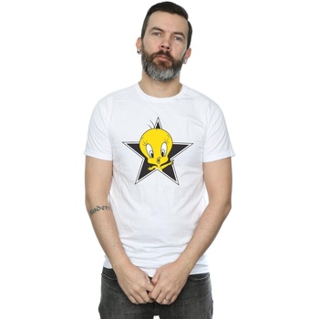 Vêtements Homme T-shirts manches longues Dessins Animés Tweety Pie Star Blanc