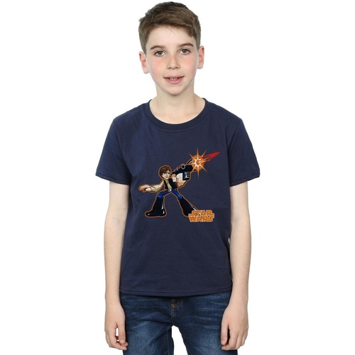 Vêtements Garçon T-shirts manches courtes Disney Han Solo Character Bleu