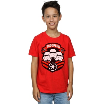 Vêtements Garçon T-shirts manches courtes Disney Stormtrooper Troopers Rouge