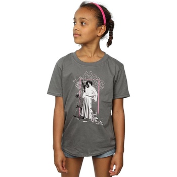 Vêtements Fille T-shirts manches longues Disney Princess Leia Distressed Multicolore