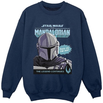 Vêtements Garçon Sweats Star Wars The Mandalorian Mando Comic Cover Bleu