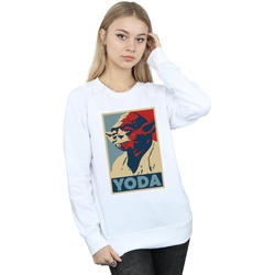 Vêtements Femme Sweats Disney Yoda Poster Blanc