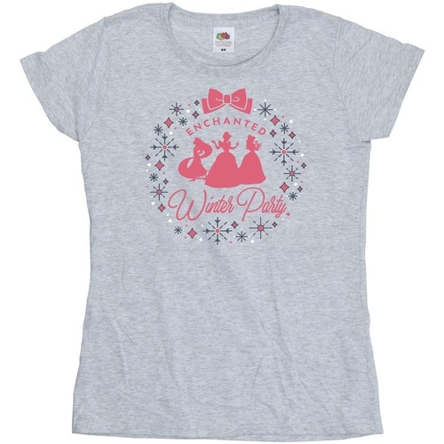 Vêtements Femme T-shirts manches longues Disney Princess Winter Party Gris