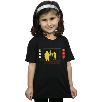 Vêtements Fille T-shirts manches longues Disney Stormtrooper Targeting Computer Noir
