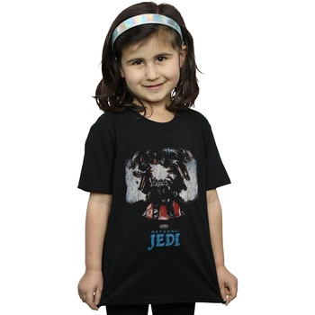 Vêtements Fille T-shirts manches longues Disney Return Of The Jedi Vader Shattered Noir