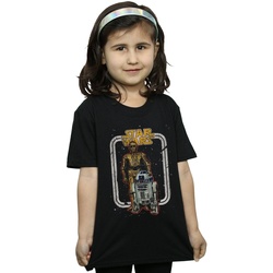 Vêtements Fille T-shirts manches longues Disney R2-D2 And C-3PO Vintage Noir
