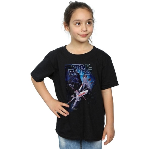 Vêtements Fille T-shirts manches longues Disney Flying Model Rocket Noir