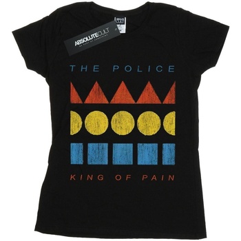 Vêtements Femme T-shirts manches longues The Police King Of Pain Noir