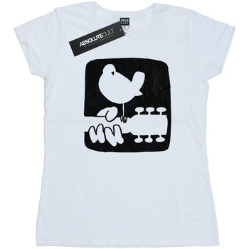Vêtements Femme Votre article a été ajouté aux préférés Woodstock Guitar Logo Blanc
