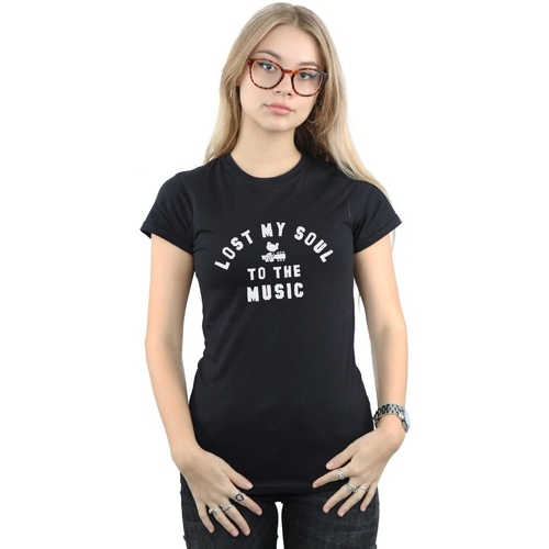 Vêtements Femme T-shirts manches longues Woodstock  Noir