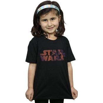 Vêtements Fille T-shirts manches longues Disney Chewbacca Logo Noir