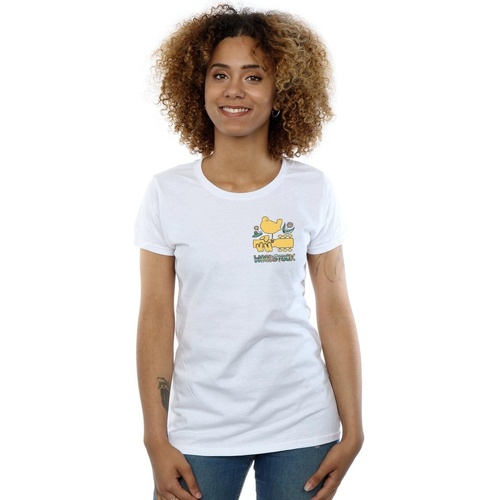 Vêtements Femme T-shirts manches longues Woodstock Breast Logo Blanc