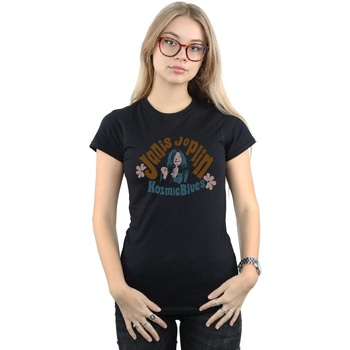 Vêtements Femme T-shirts manches longues Janis Joplin Kozmic Blues Noir