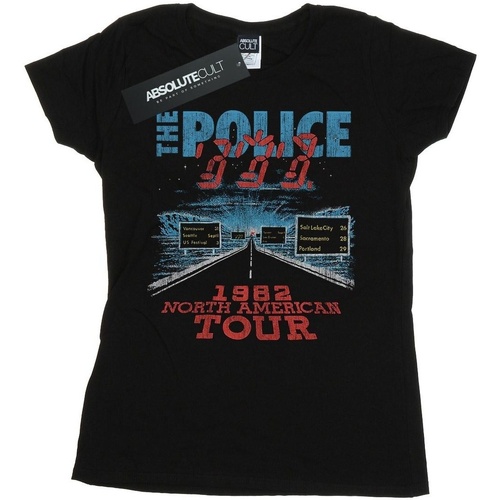 Vêtements Femme T-shirts manches longues The Police North American Tour V2 Noir