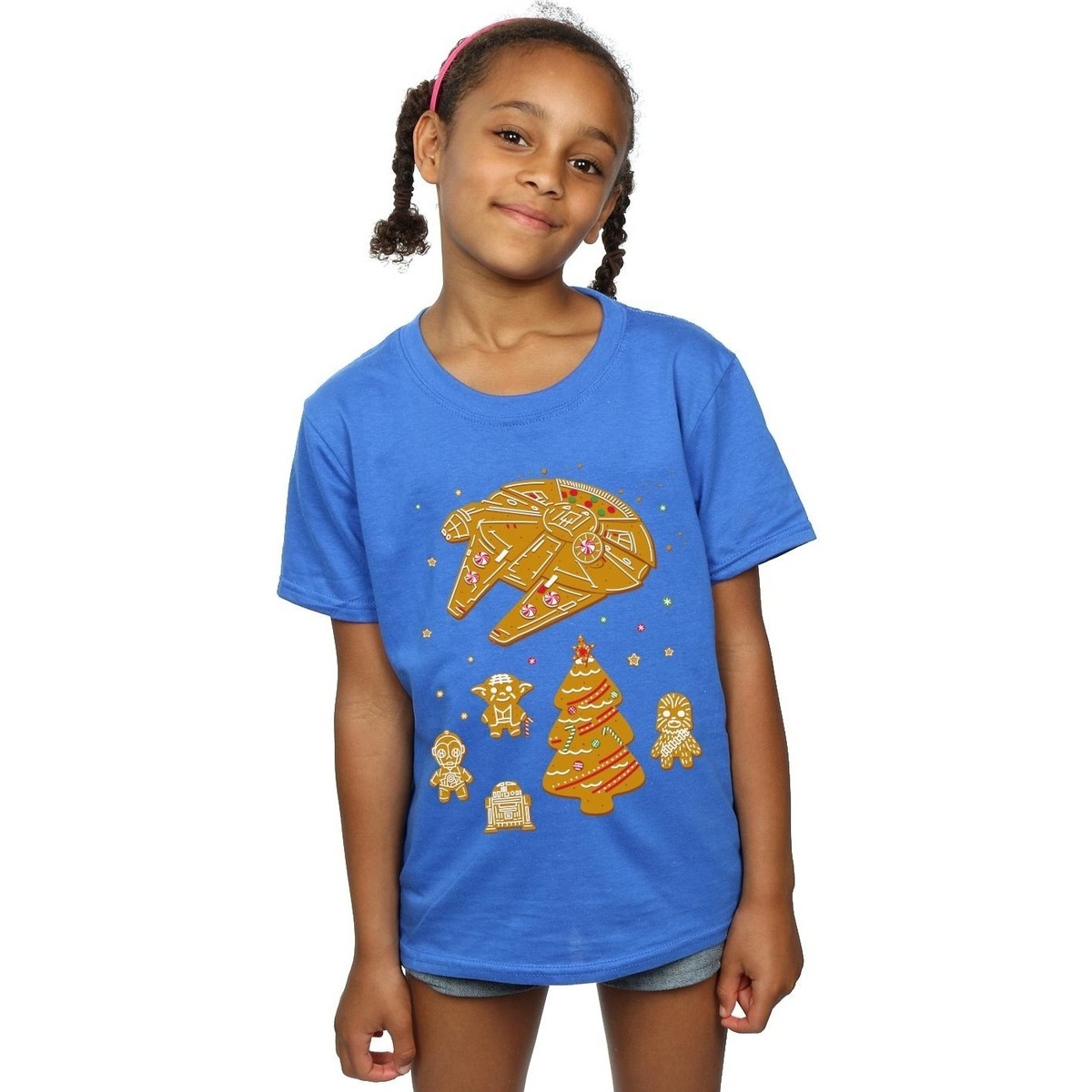 Vêtements Fille T-shirts manches longues Disney Gingerbread Rebels Bleu