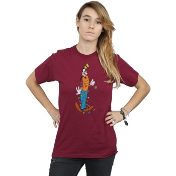 Vêtements Femme T-shirts manches longues Disney Goofy Christmas Lights Multicolore